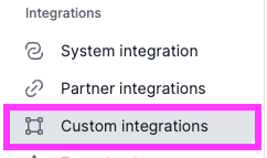 Custom Integrations
